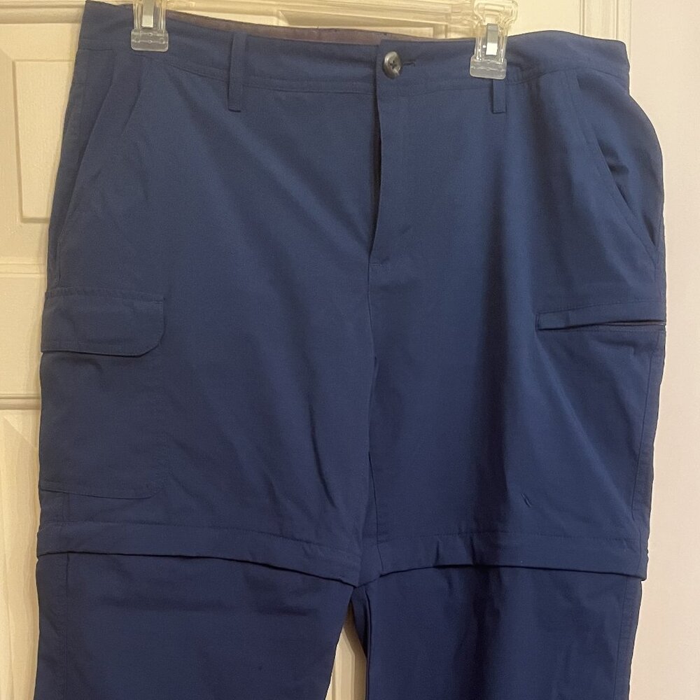 Solstice Apparel Women's Stretch Convertible Pant, Indigo, 12, MSRP $49.99